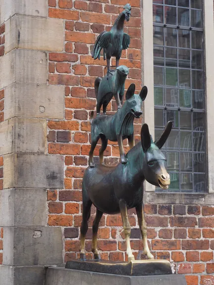Statue of the Bremen city musicians